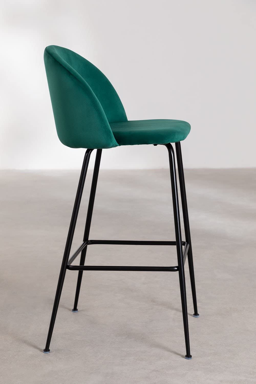 Sklum Kana sgabello alto in velluto 75 cm