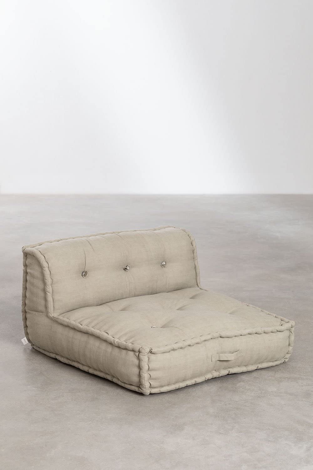 Sklum Dhel modulo divano centrale 83x83 sabbia cotone