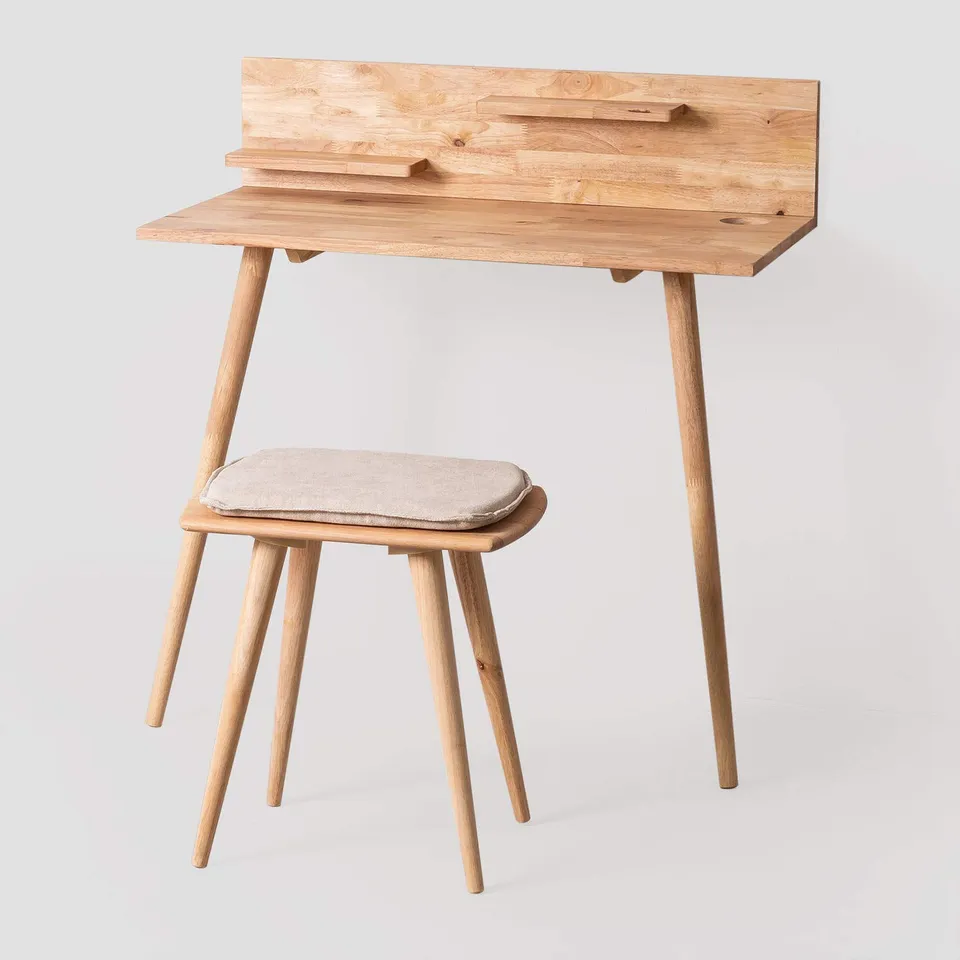 Sklum Arlan set scrivania in legno con sgabello