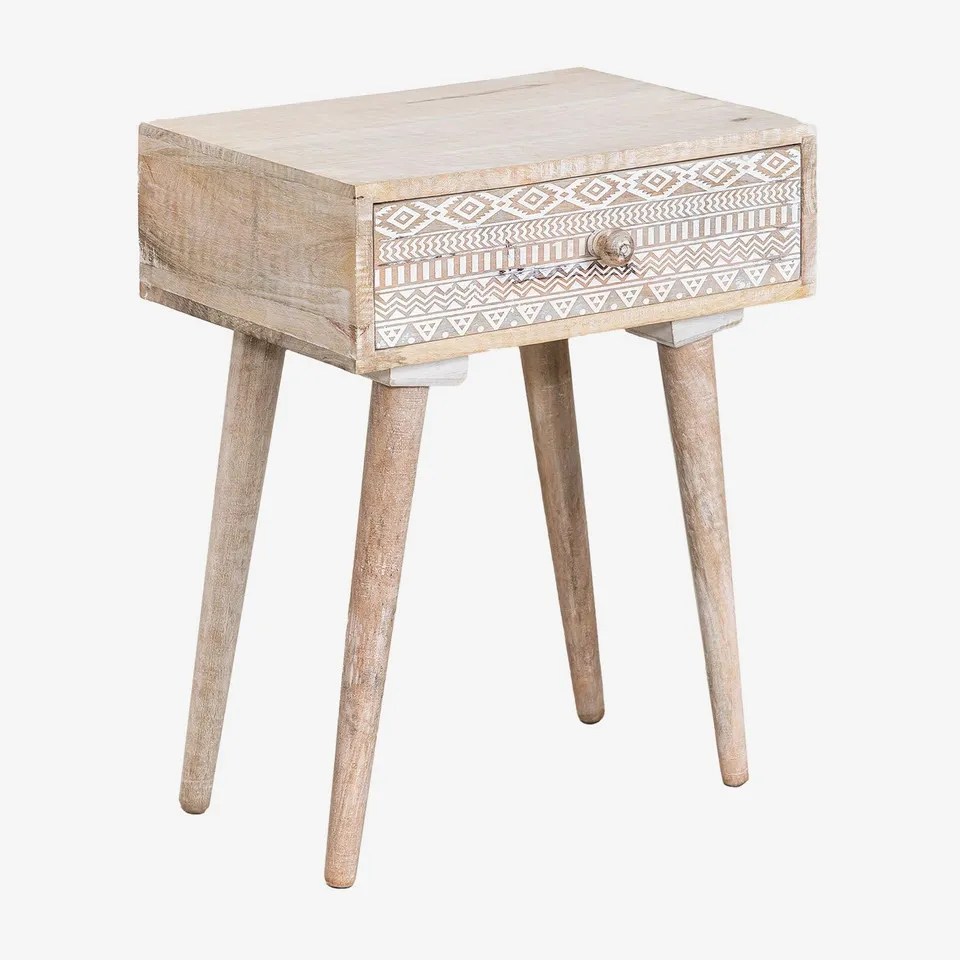Sklum Ukurla comodino legno mango con cassetto