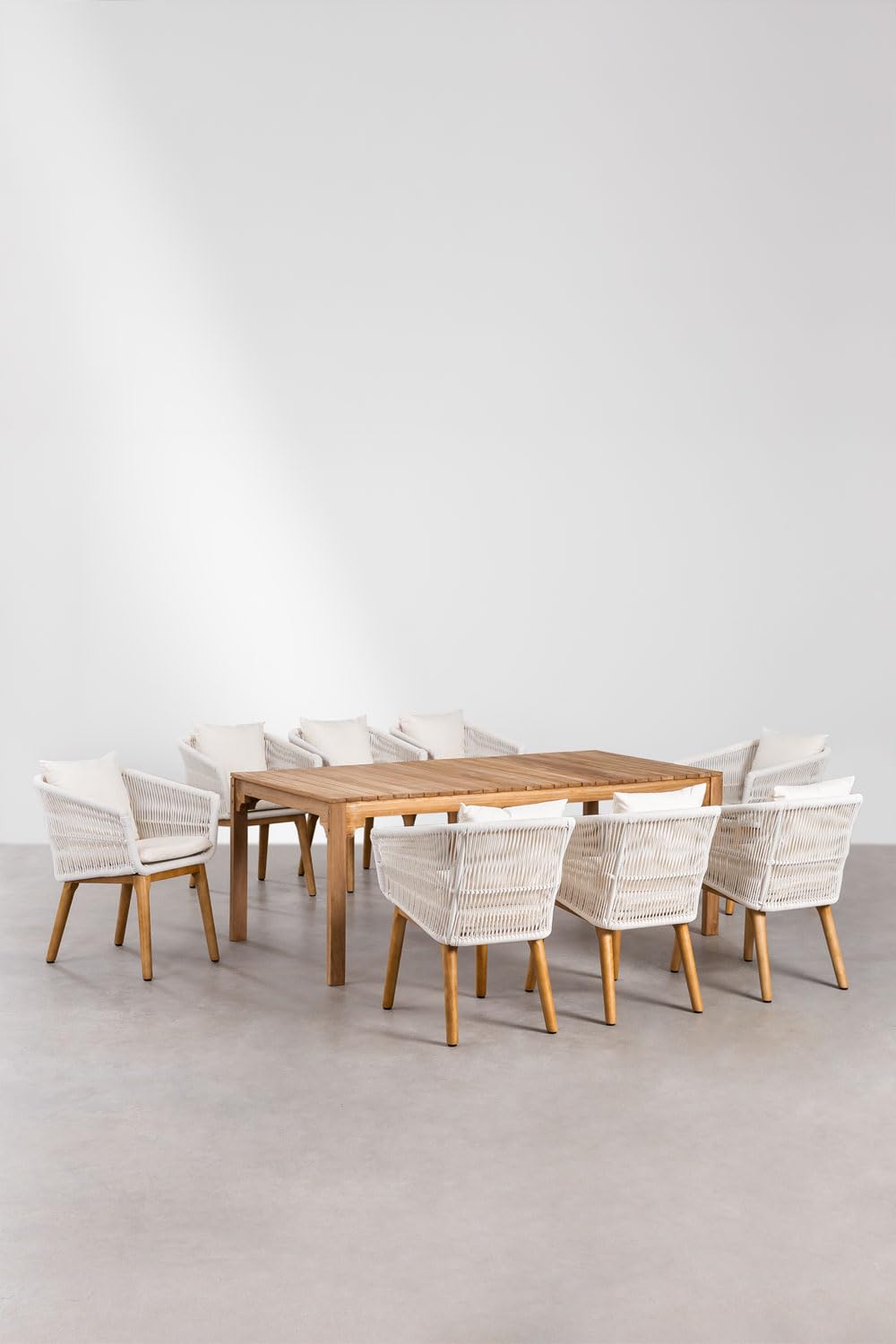 Sklum Donal Barker set tavolo giardino 200x100 8 sedie
