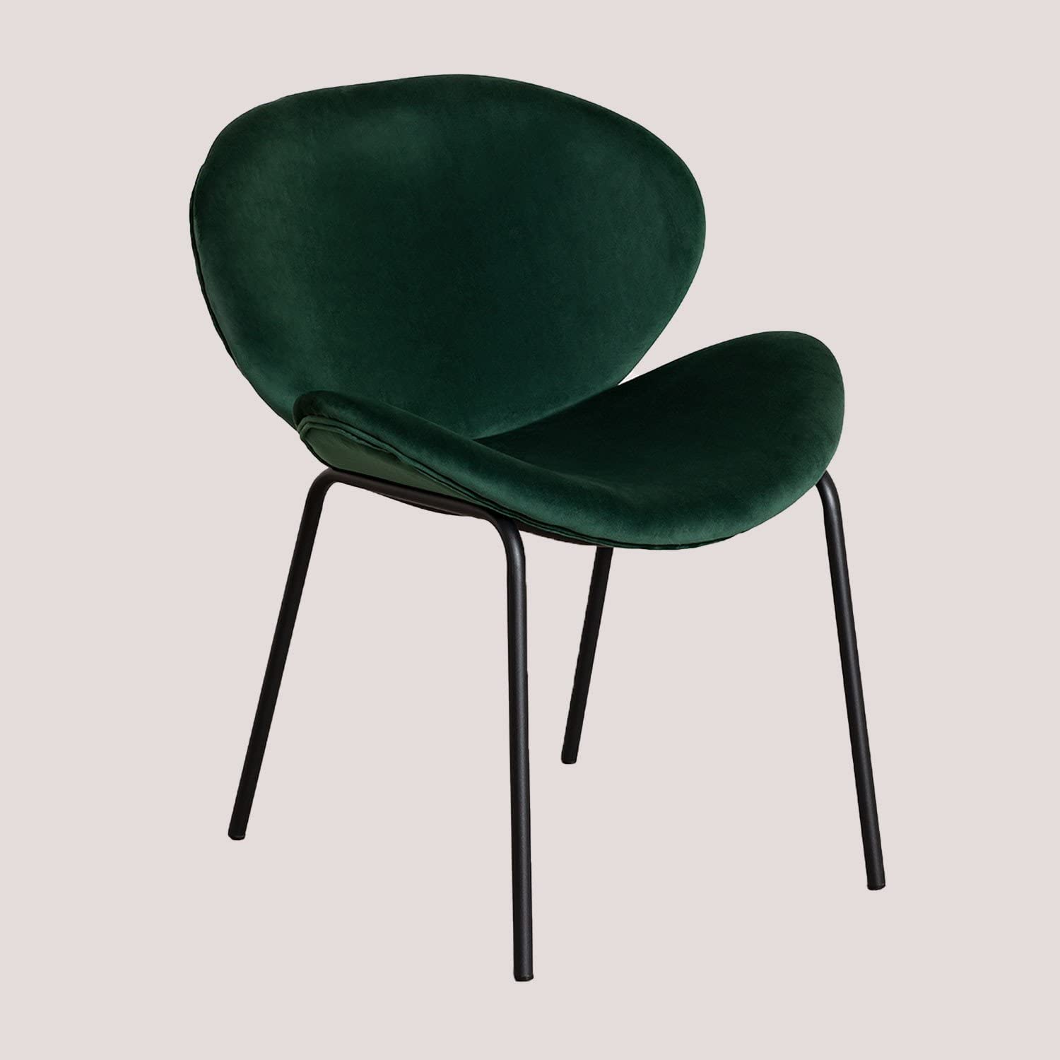 Sklum Fior sedia da pranzo velluto verde jungle
