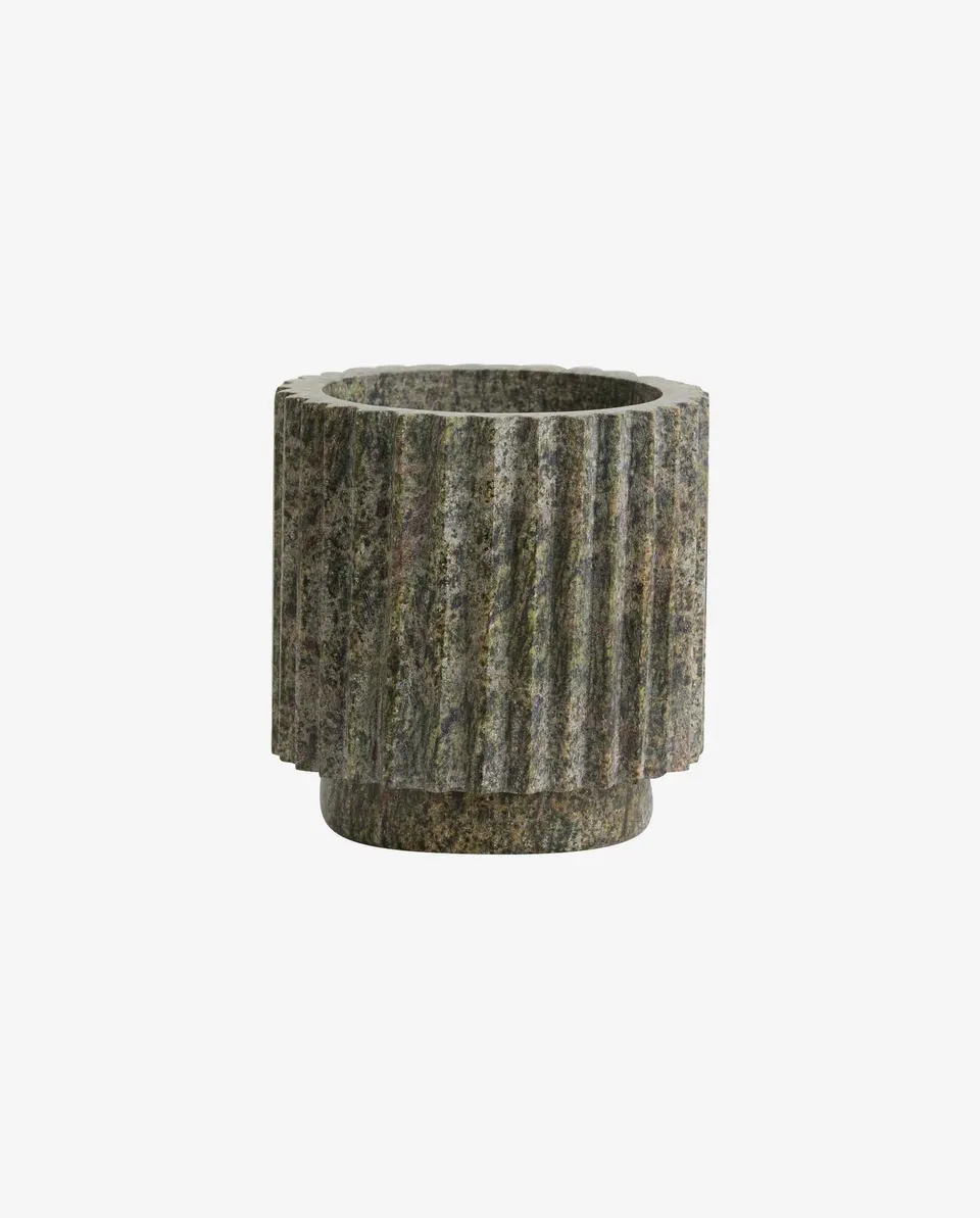 Bambua Loon vaso verde marmo naturale