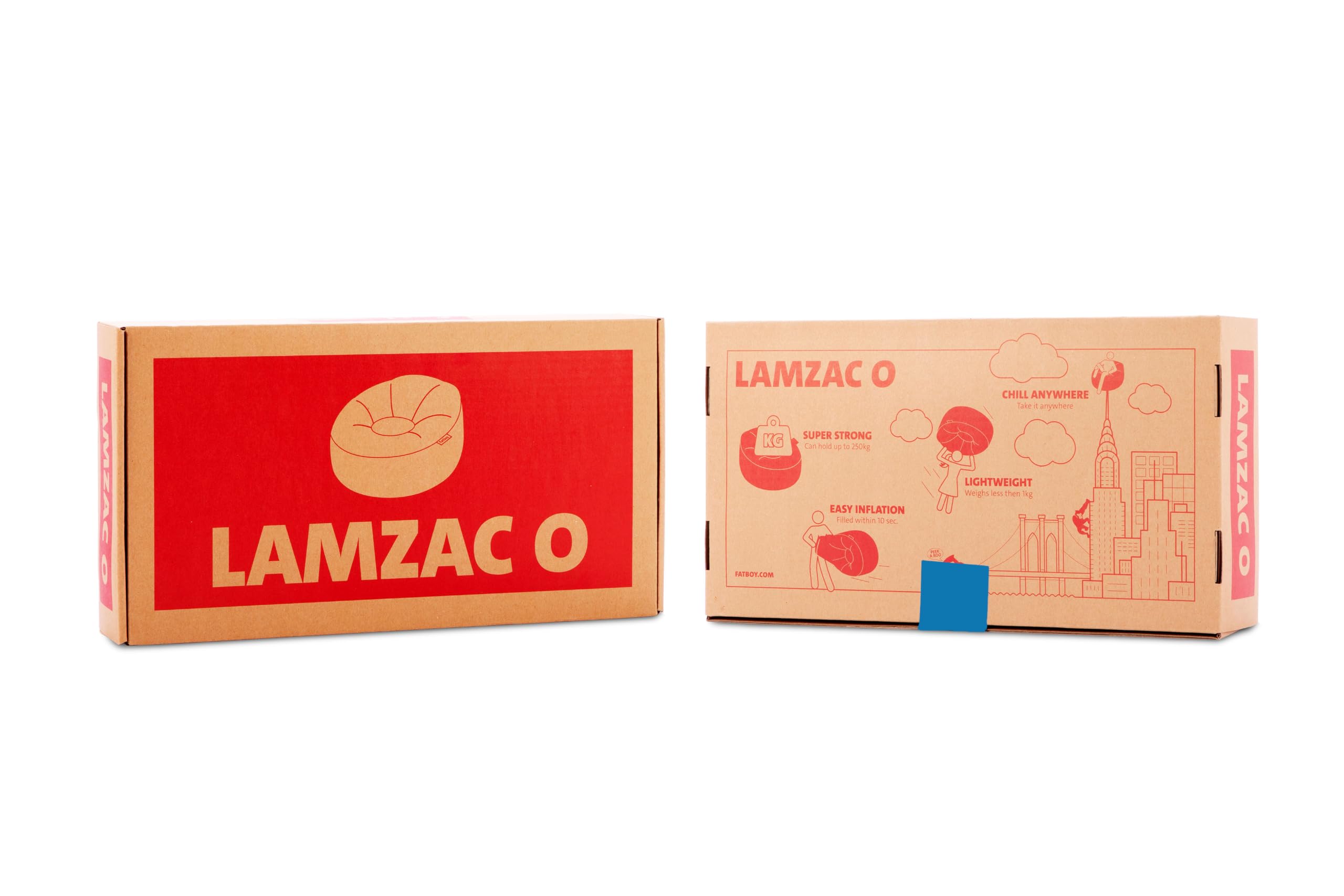 Fatboy Lamzac O poltrona gonfiabile azzurra singola