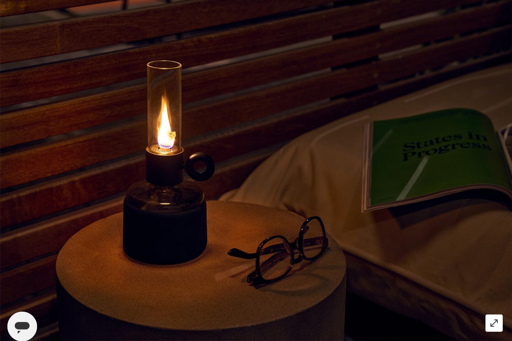 Fatboy Flamtastic XS lampada a olio nera da interno esterno