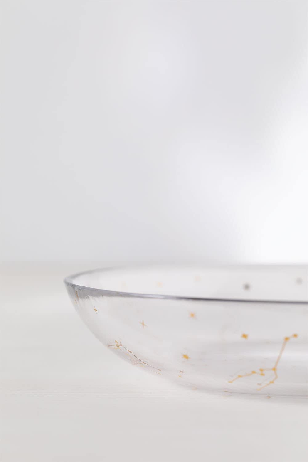 Sklum Lyra Set 4 Piatti Fondi in Vetro 21,4 cm
