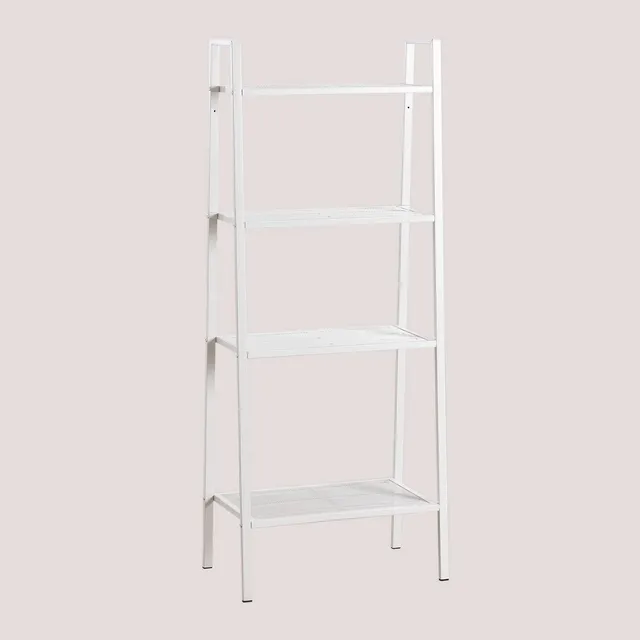 Sklum Arkan scaffale bianco in acciaio 4 ripiani