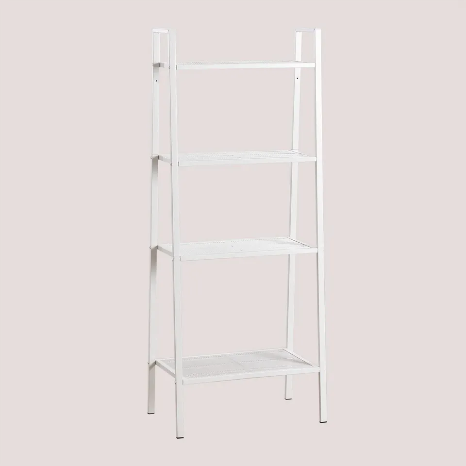 Sklum Arkan scaffale bianco in acciaio 4 ripiani