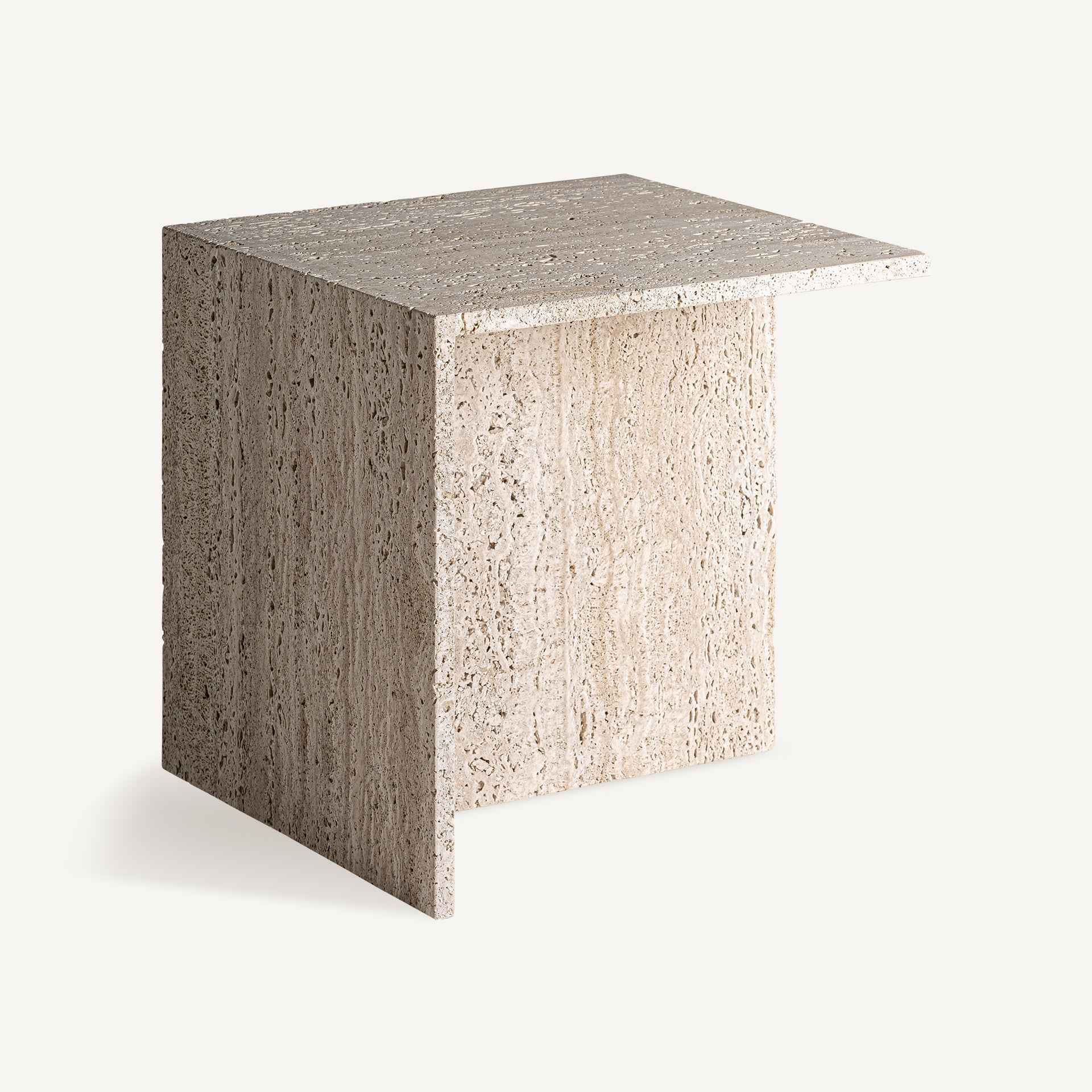 Bambua Theuville tavolino in travertino beige