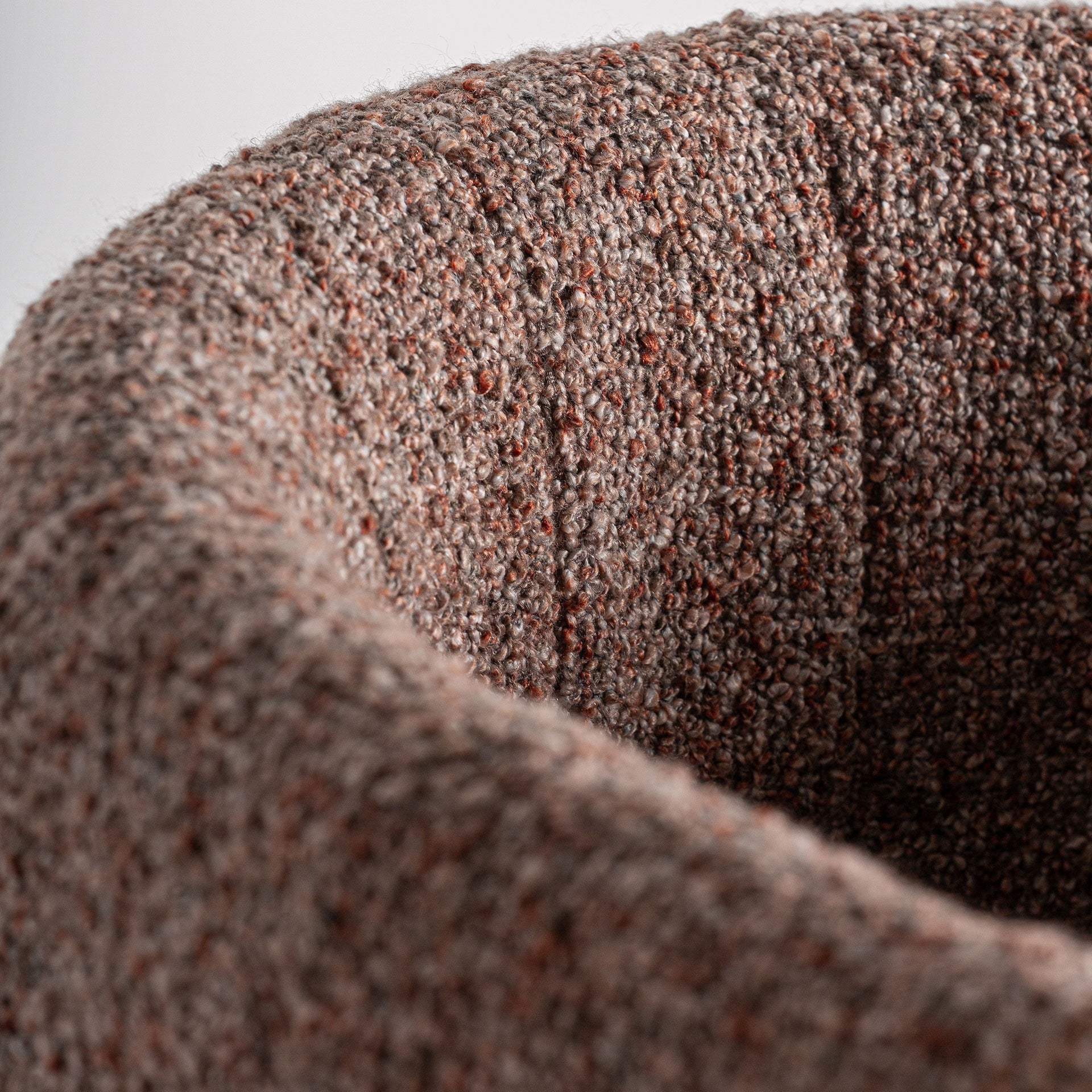 Bambua Sernier sgabello alto rovere bouclé malva