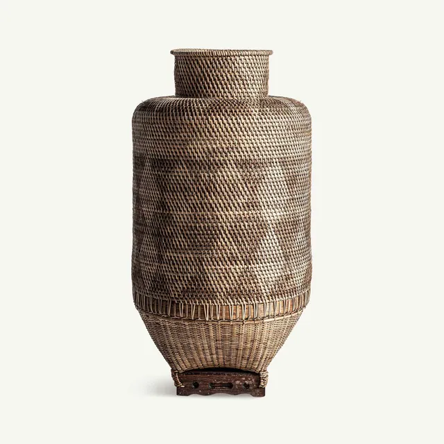 Bambua Kalid cesto portabiancheria rattan 40x40x80
