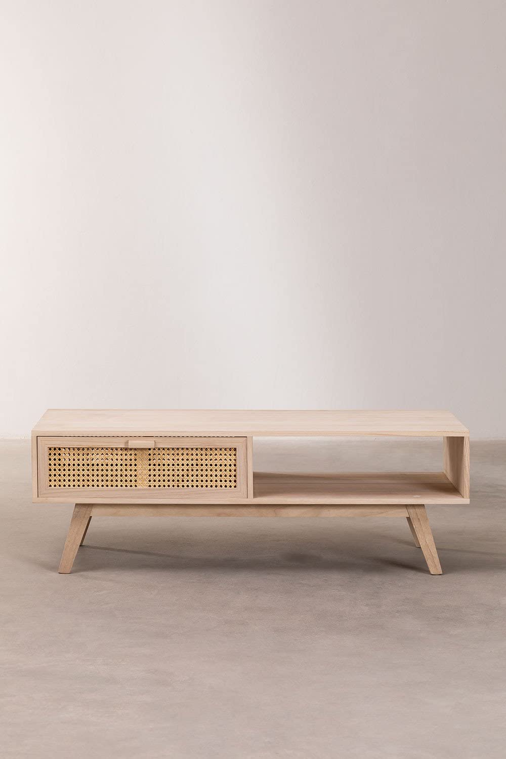 Sklum Ralik Design Tavolino Caffè Legno 120 cm Rattan