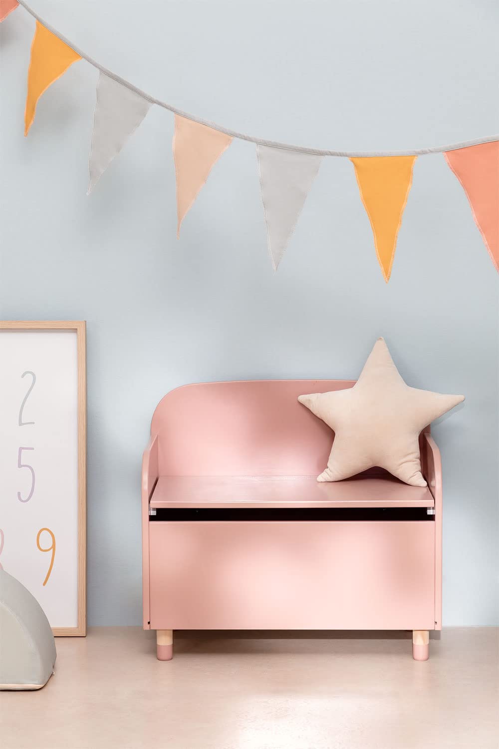 Sklum Mimmy Kids baule giocattoli incarnato MDF
