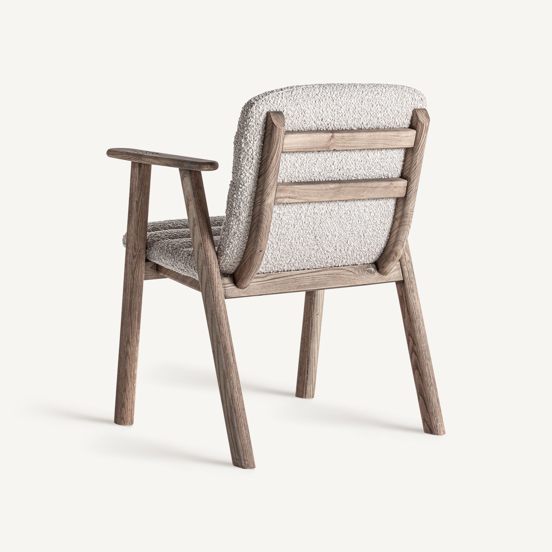 Bambua Jacquard sedia beige struttura olmo
