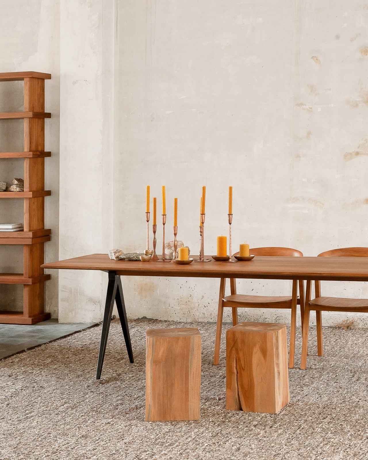 Bambua Liku 200x90x75 tavolo da pranzo teak