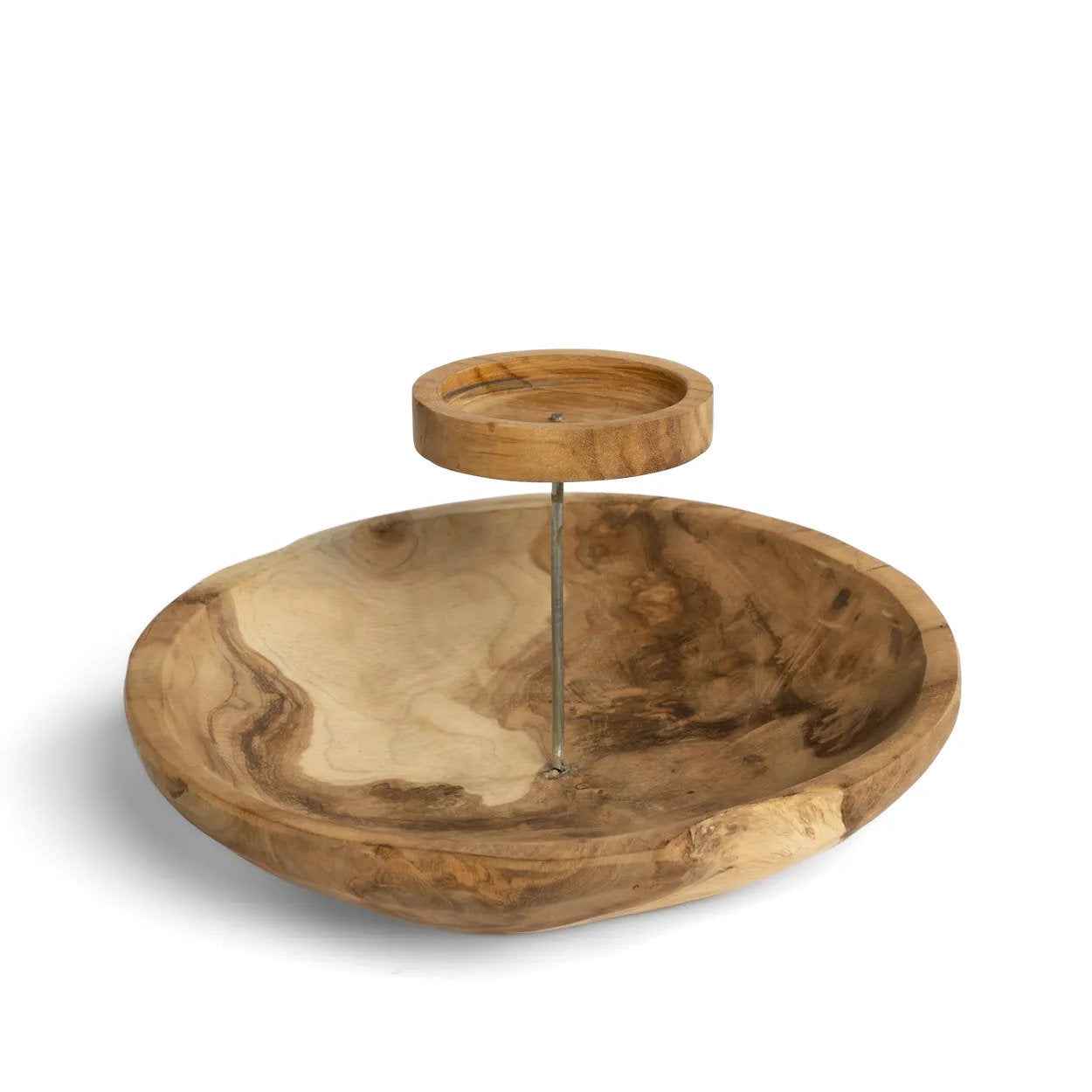 Bambua The Candle Plate portacandele in legno naturale