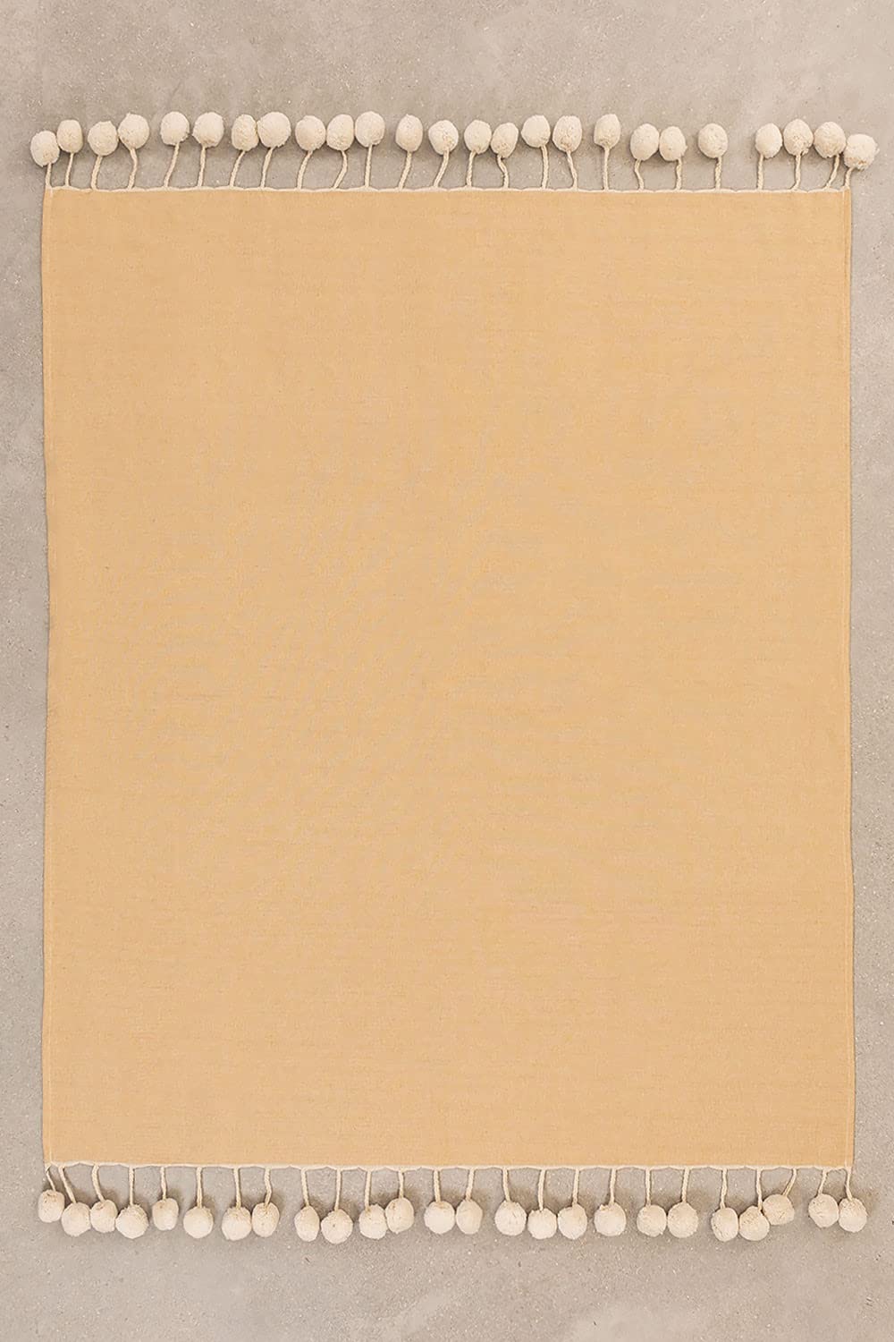 Sklum Olis plaid cotone arancione acero 145x122 cm