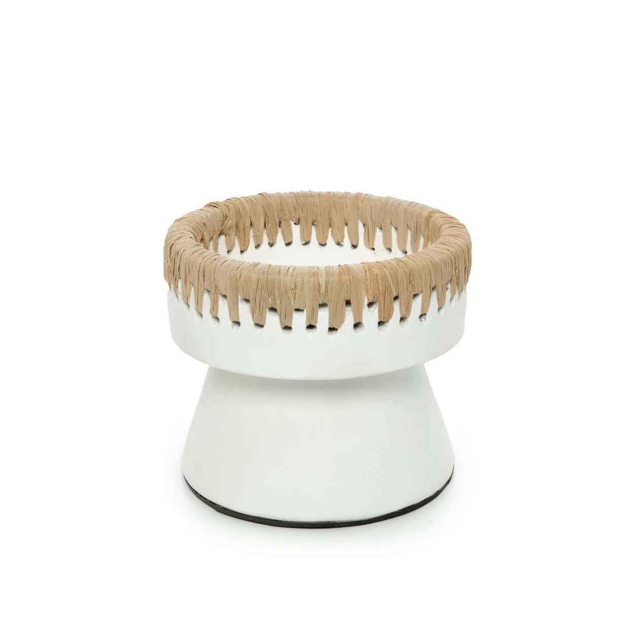 Bambua Pretty portacandele S bianco naturale