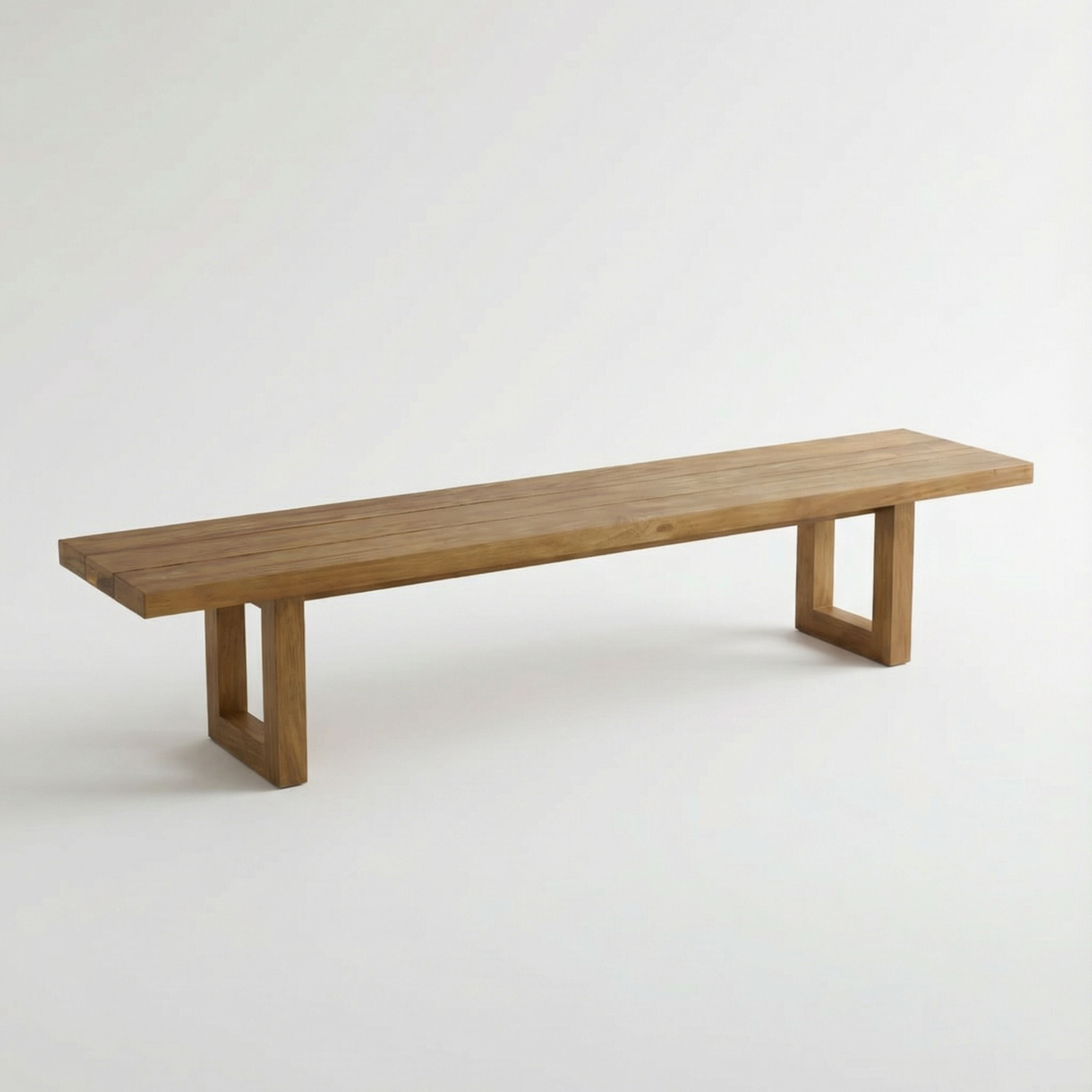 Bambua Bench With Square Foot panca 220 teak