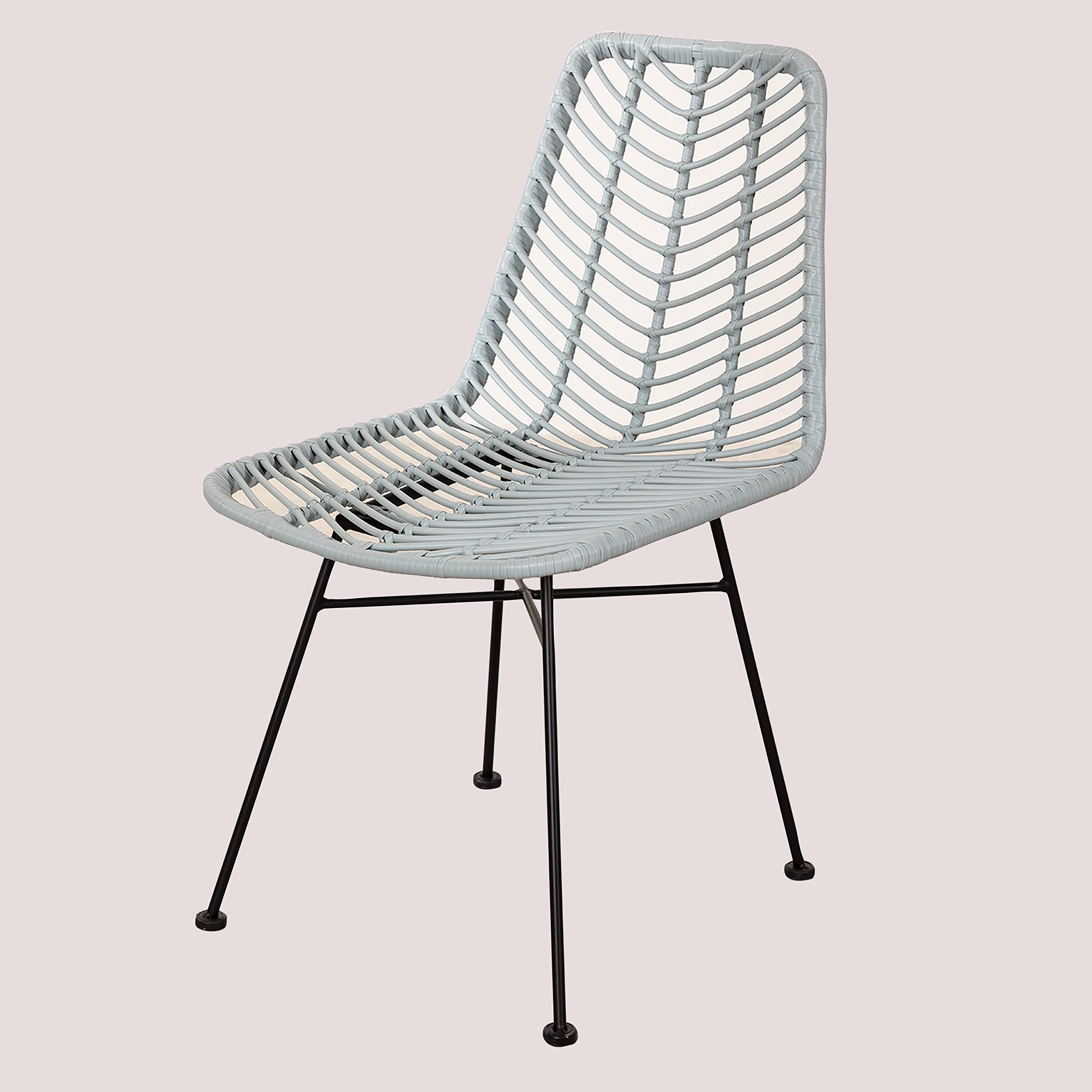 Sklum Gouda Colors sedia rattan blu nebbia 98 cm