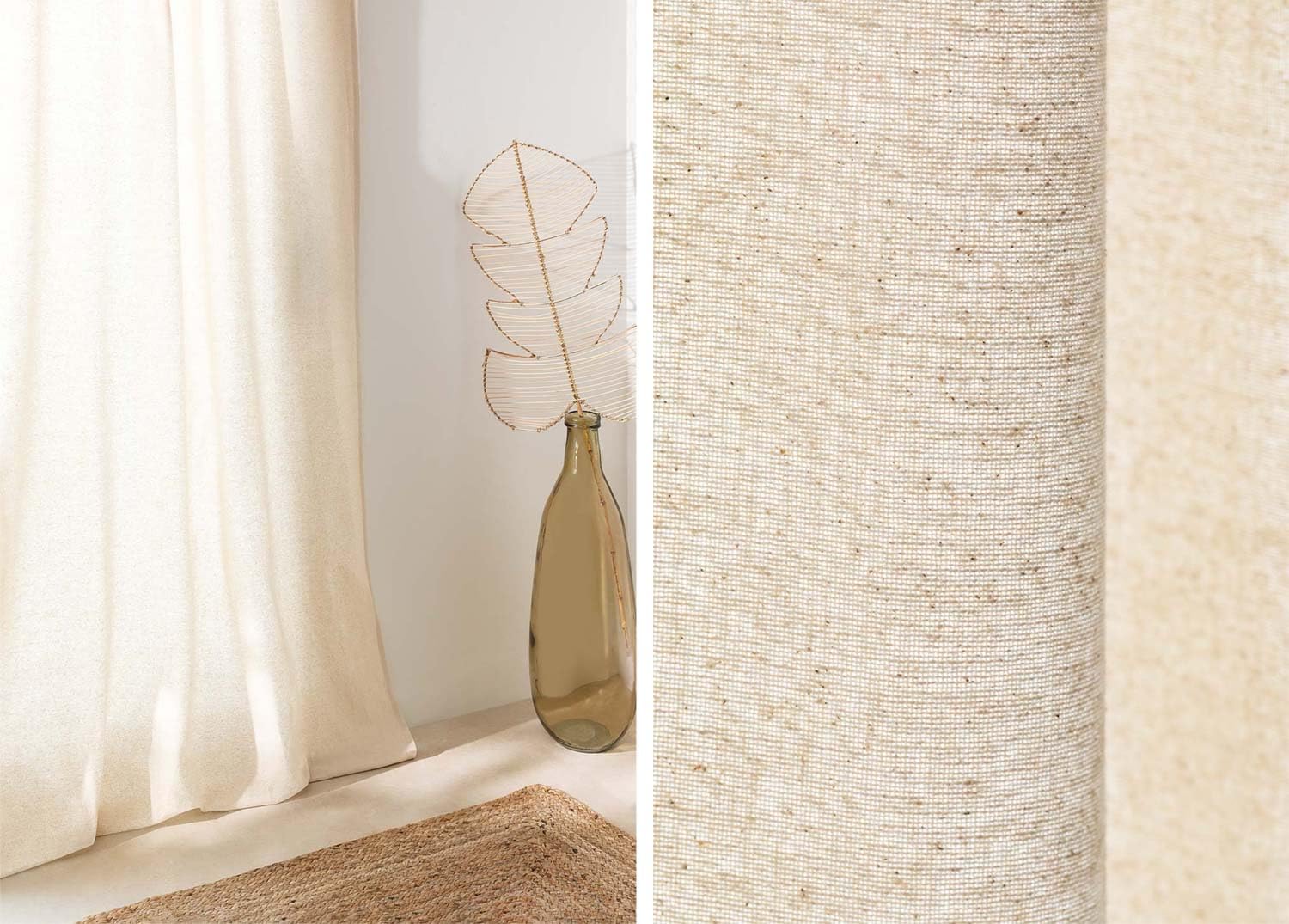 Sklum Zitra Tenda Cotone 140x260 cm Naturale