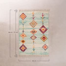 Sklum Simra tappeto cotone etnico 193x122 cm