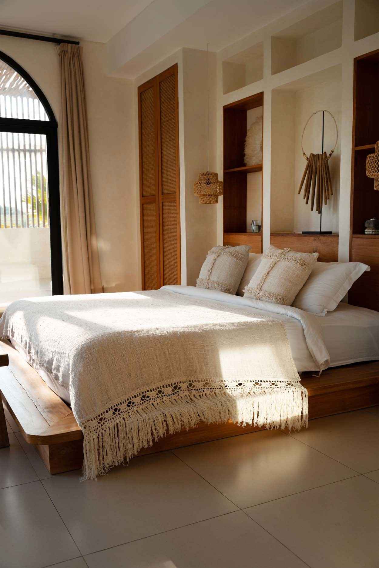 Bambua Gypsy plaid letto natural bohemien