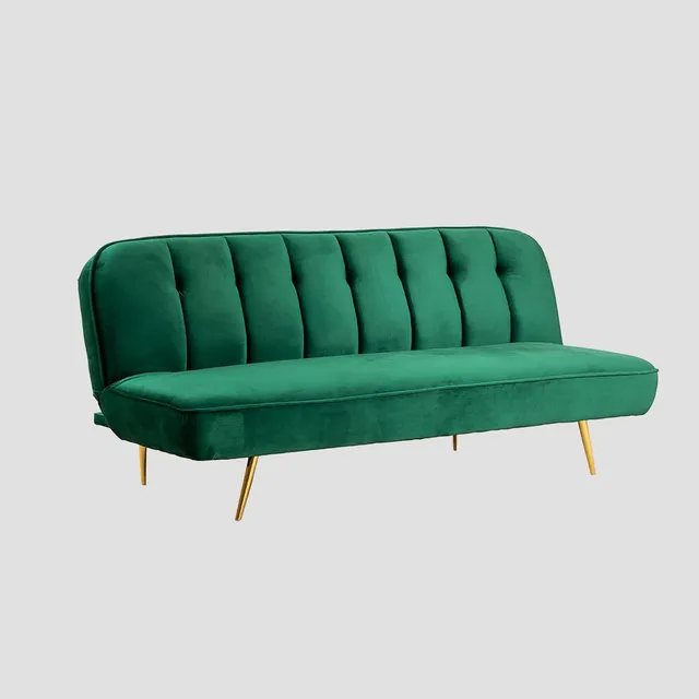 Sklum Ellmy divano letto 3 posti velluto clic-clac