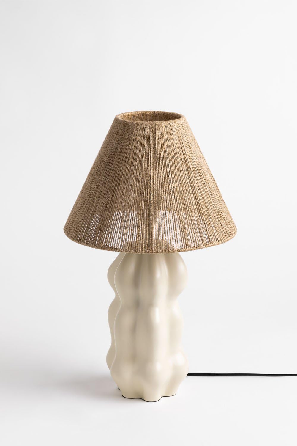Sklum Raiman Beige Crema lampada da tavolo ceramica