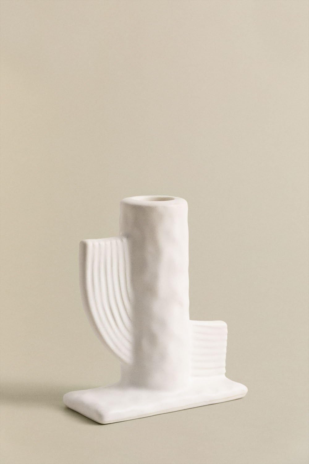 Sklum Sigurn portacandele ceramica bianco
