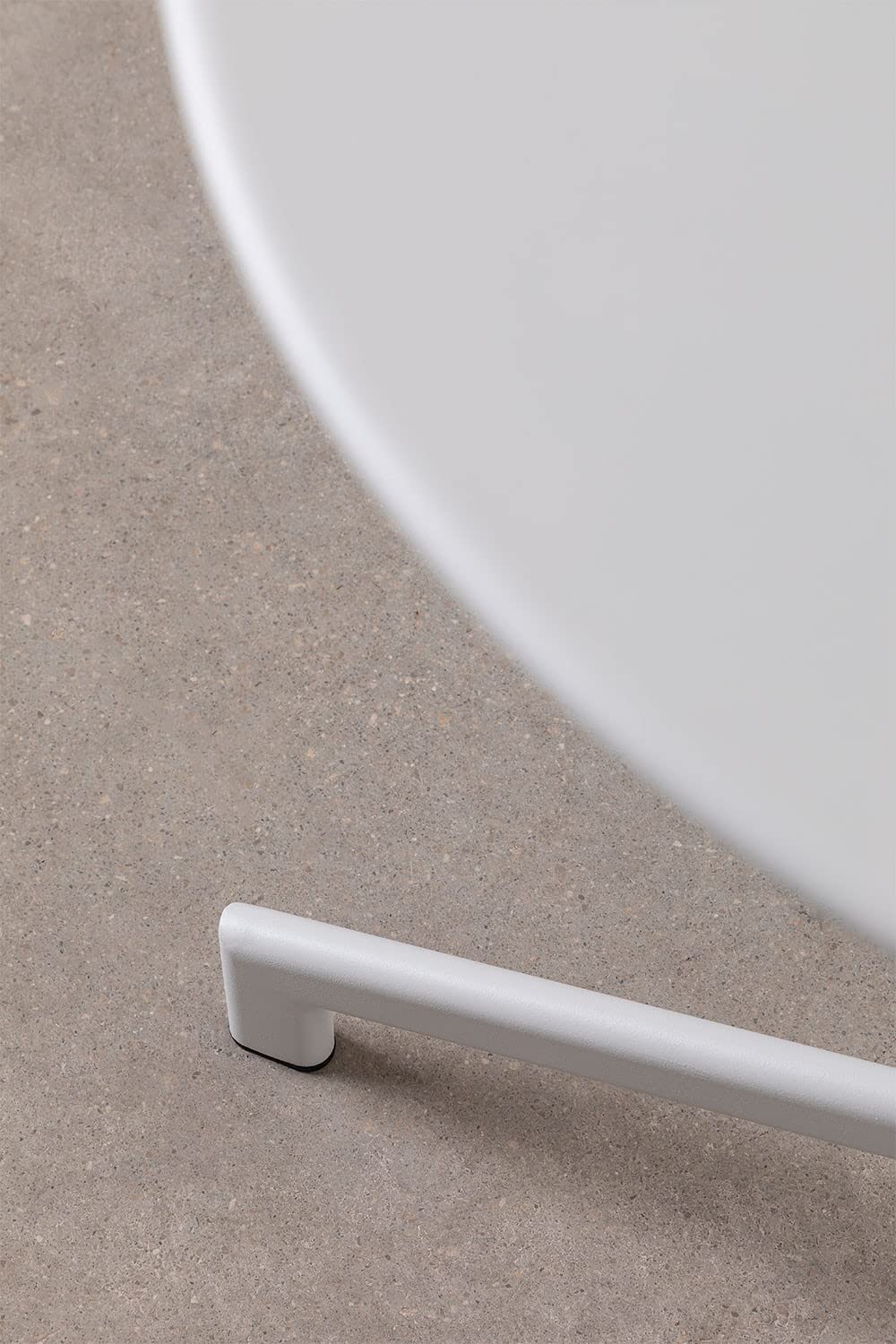 Sklum Dely tavolo bar pieghevole acciaio bianco Ø59,5 cm