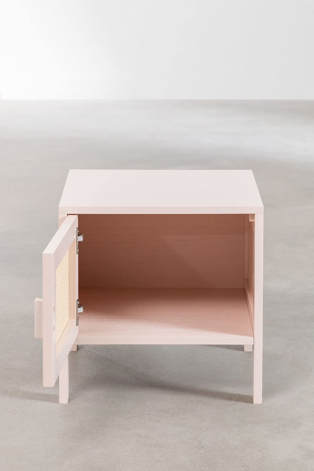 Sklum Reyna Kids comodino rattan 40 cm rosa nocciola