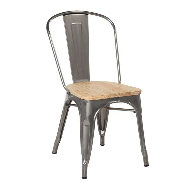 Sklum LIX sedia impilabile legno piallato