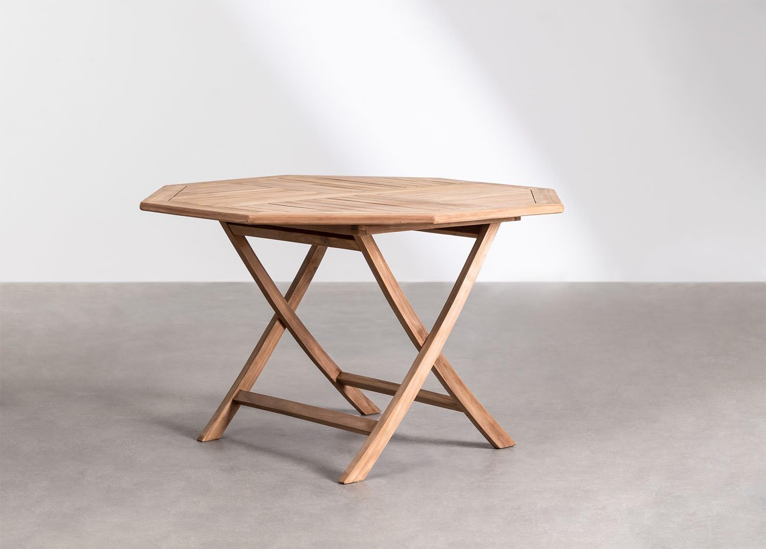 Sklum Pira tavolo da giardino pieghevole teak Ø120 cm