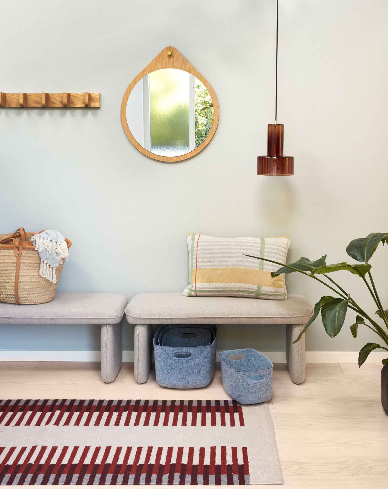 Bambua Ripple Amber lampada a soffitto ambra