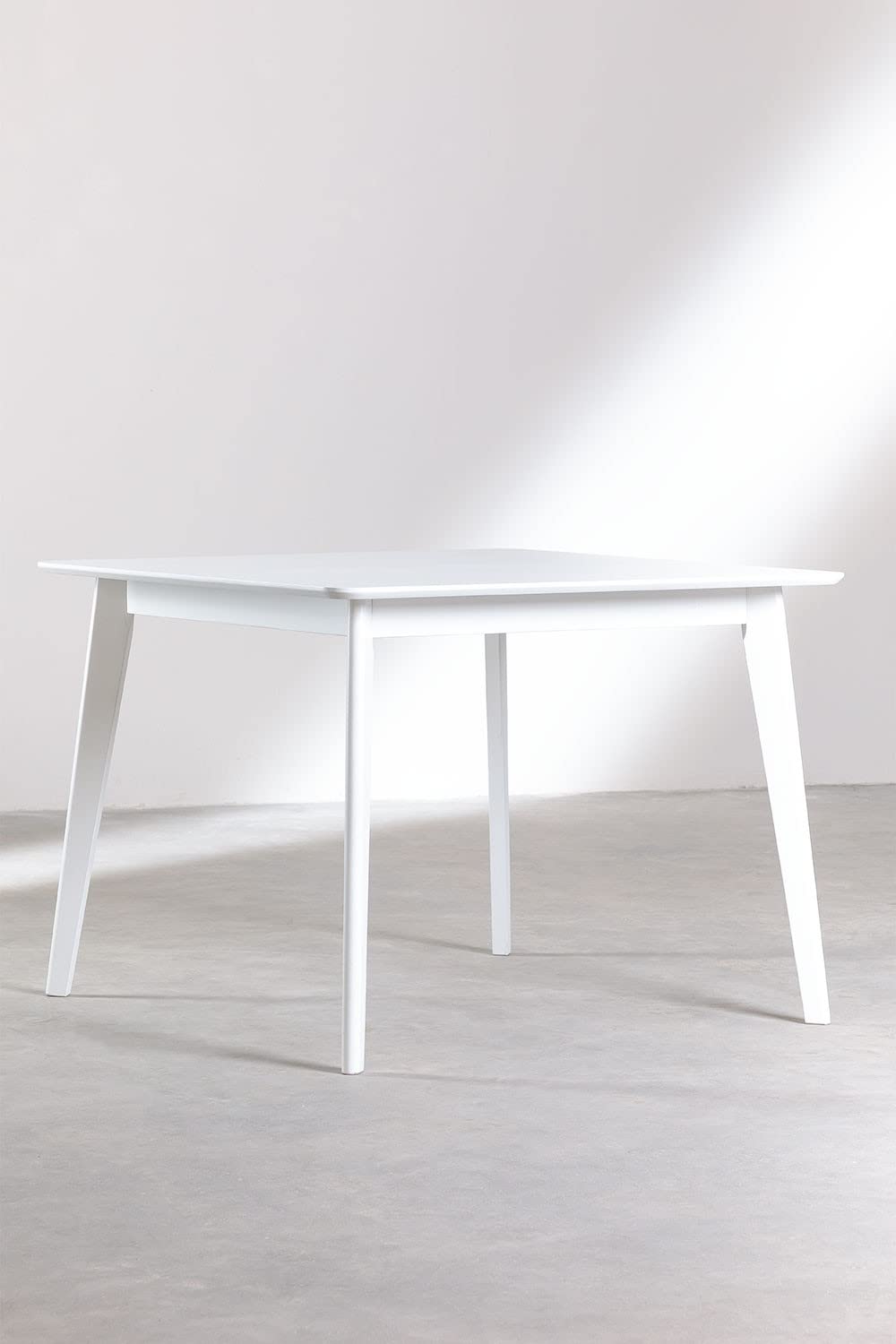 Sklum Kerhen tavolo da pranzo quadrato 100x100 cm bianco