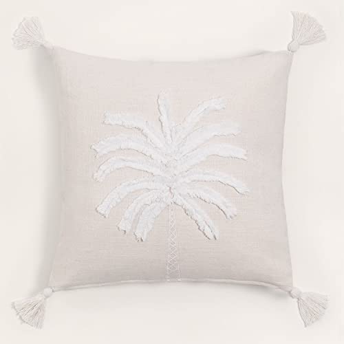 Sklum Goias Gardenia cuscino quadrato cotone 45x45 bianco