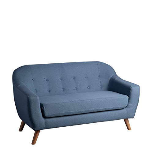 Sklum Aktic Divano 2 Posti in Lino Blu Niagara 148 cm