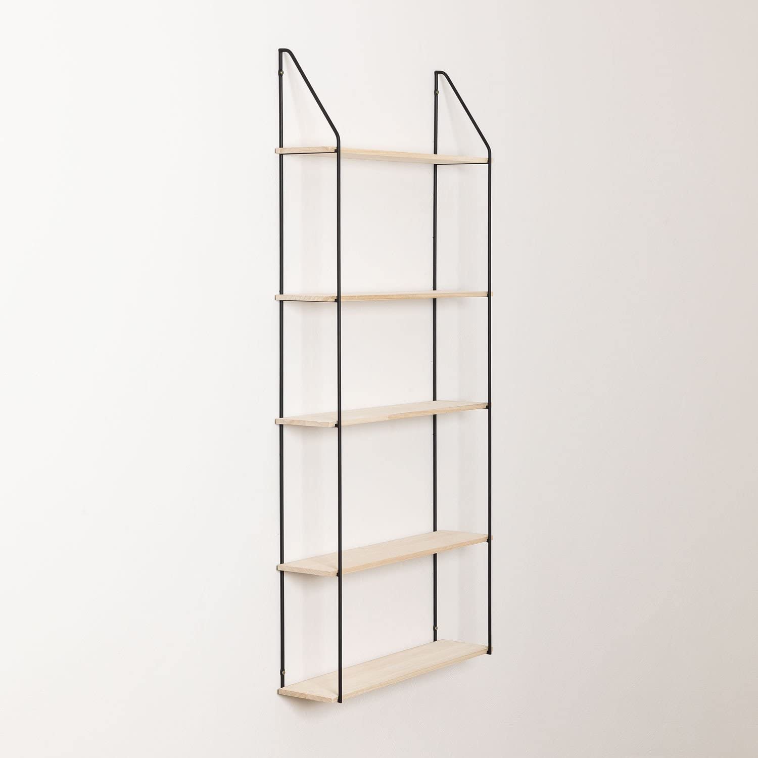 Sklum Arison Scaffale a Muro Legno e Acciaio 175 cm