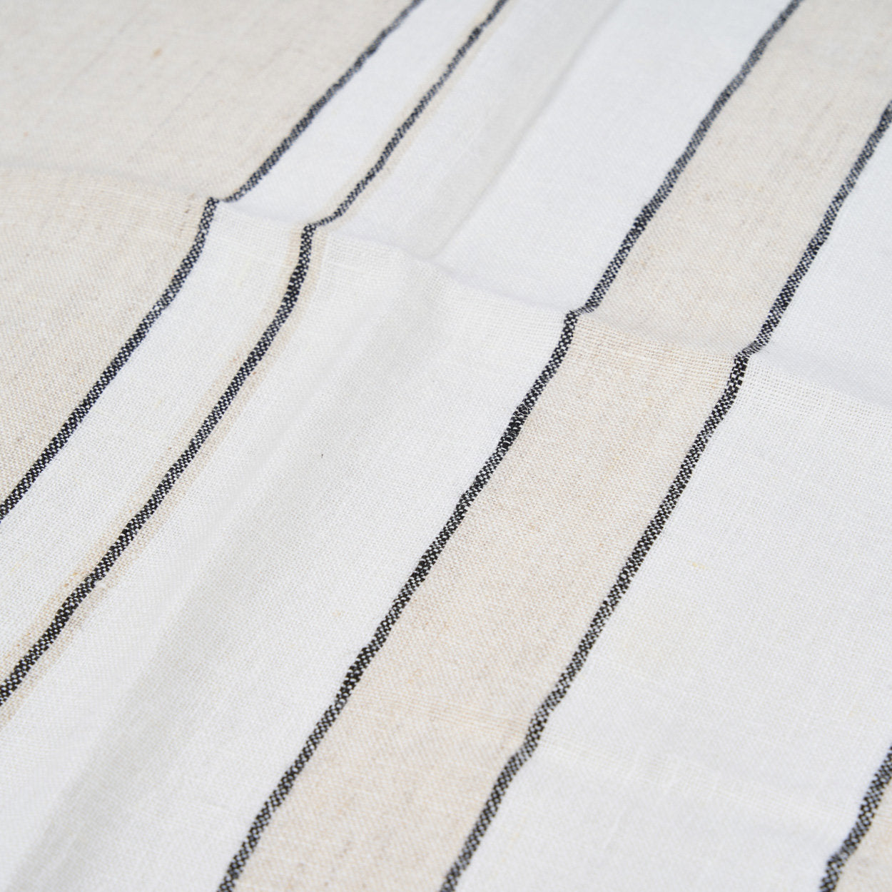 Bambua Provence tovagliolo lino 45x45 bianco nero