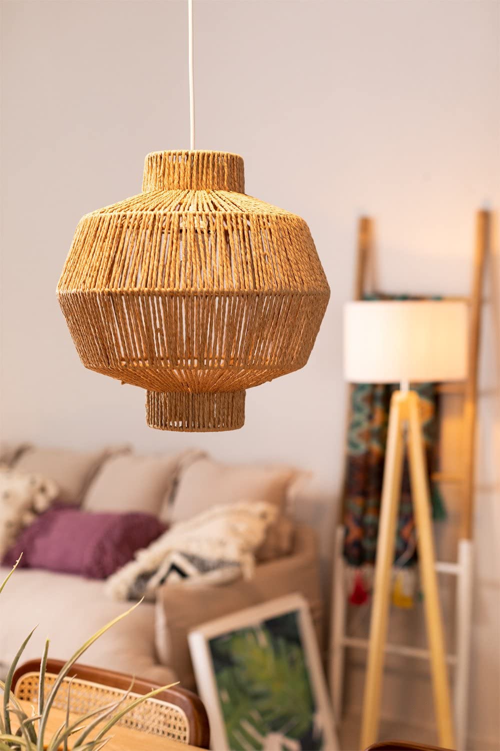 Sklum Amaris Lampada da Soffitto in Carta Intrecciata