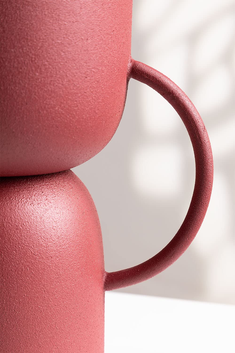 Sklum Rob vaso in metallo rosso granata Ø20 cm