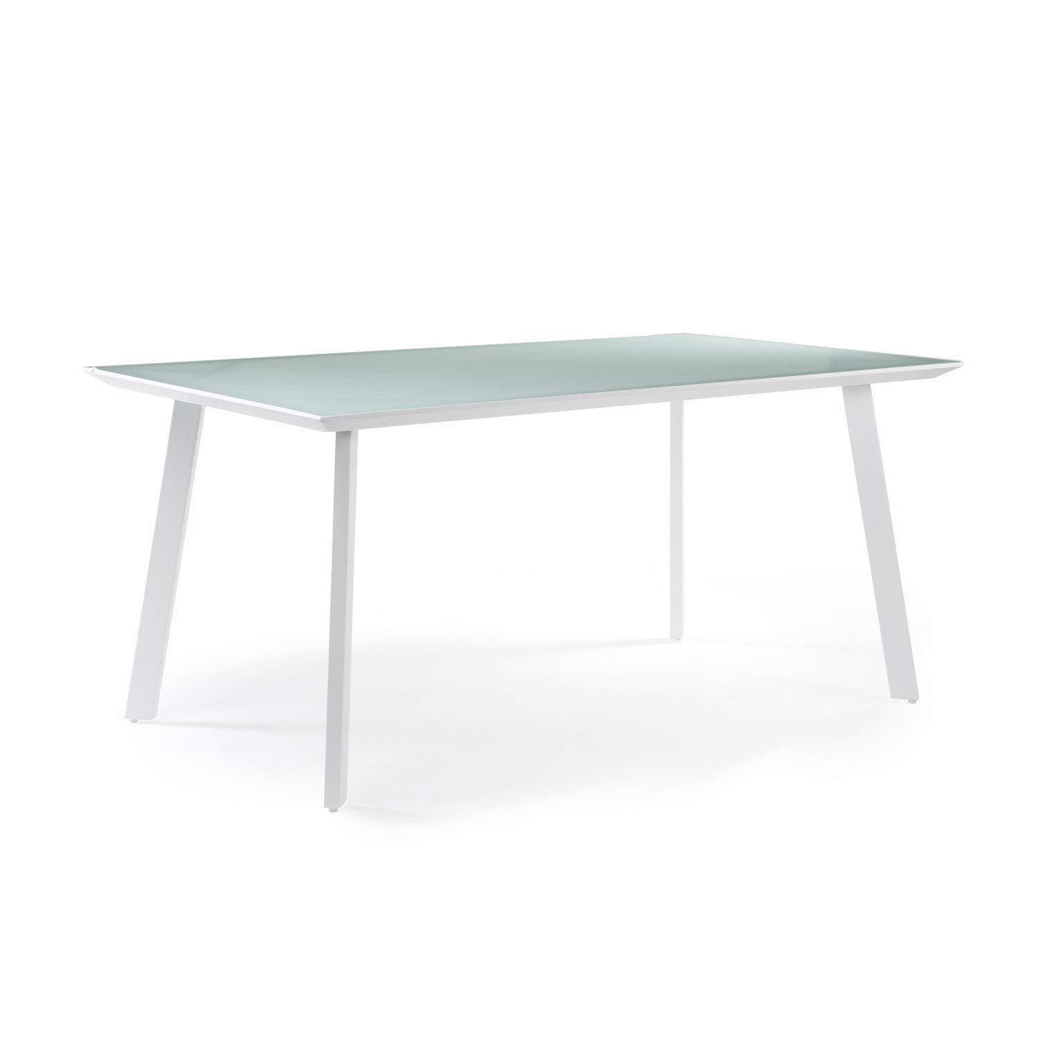 Sklum Adel tavolo da esterno vetro 160x90 bianco