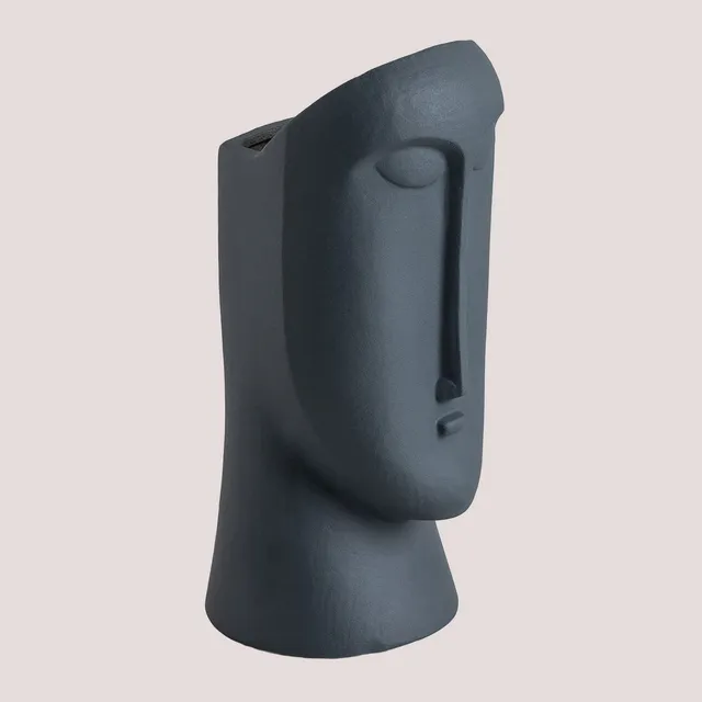 Sklum Cedric vaso in ceramica grigio blu 31 cm