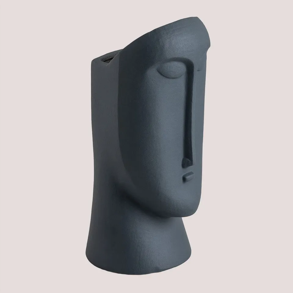 Sklum Cedric vaso in ceramica grigio blu 31 cm