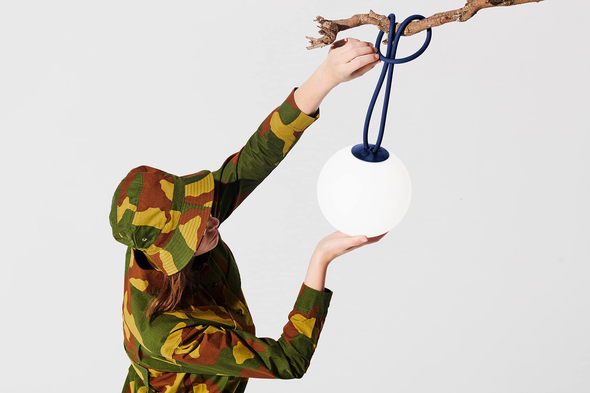 Fatboy Bolleke Lampada Sospensione LED Blu Navy
