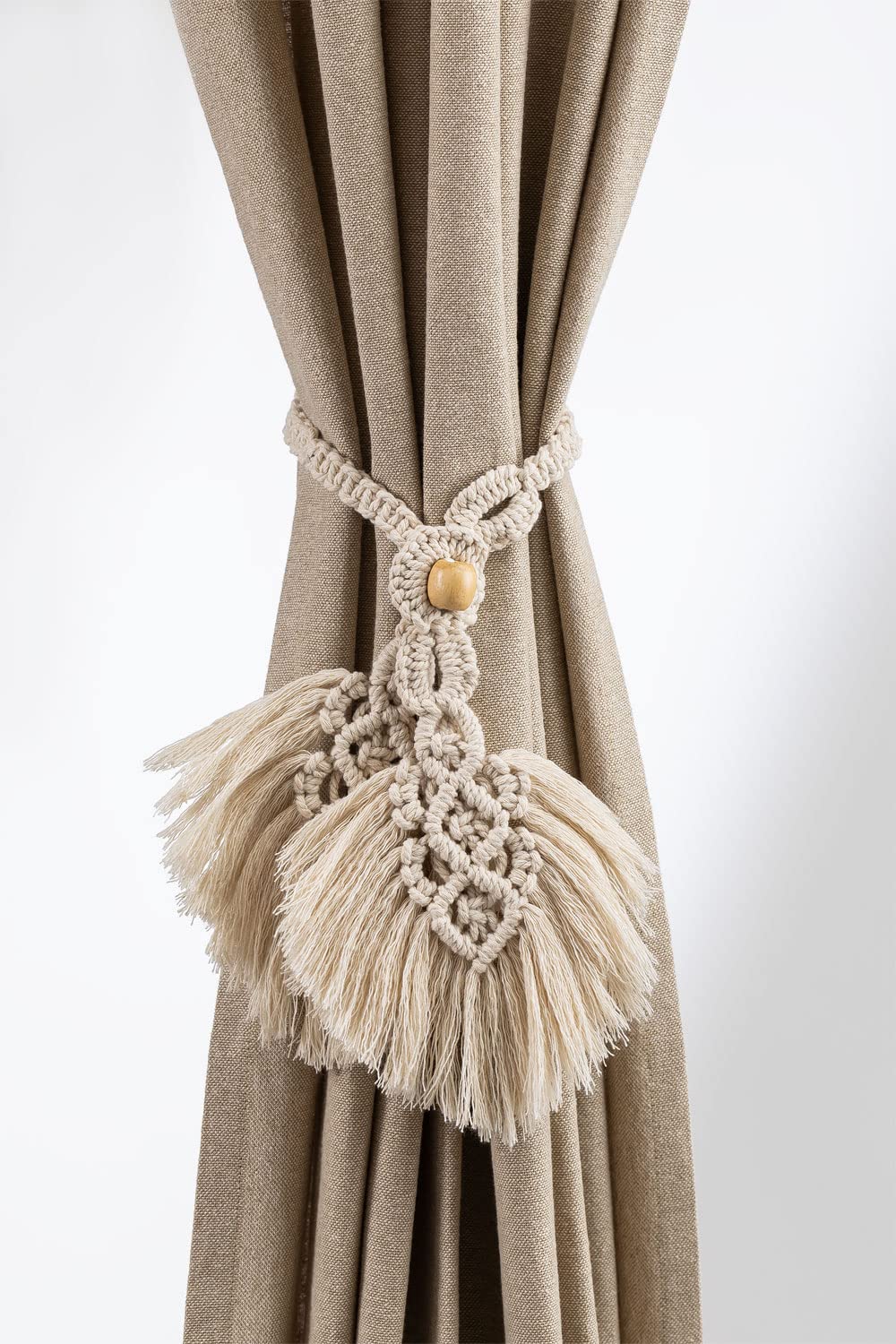 Sklum Darya fermatende in cotone beige crema set 2