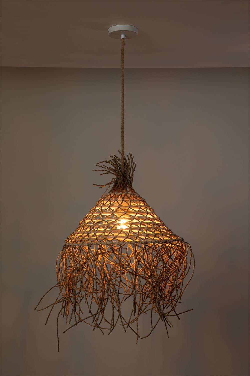 Sklum Beyker Lampada da Soffitto in Juta Ø40 cm