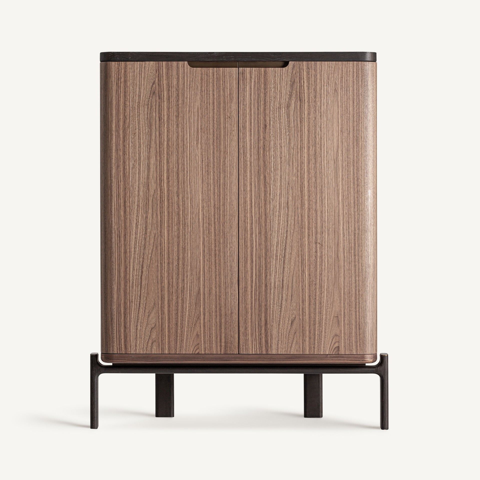 Bambua Saillon armadio in noce con base in metallo