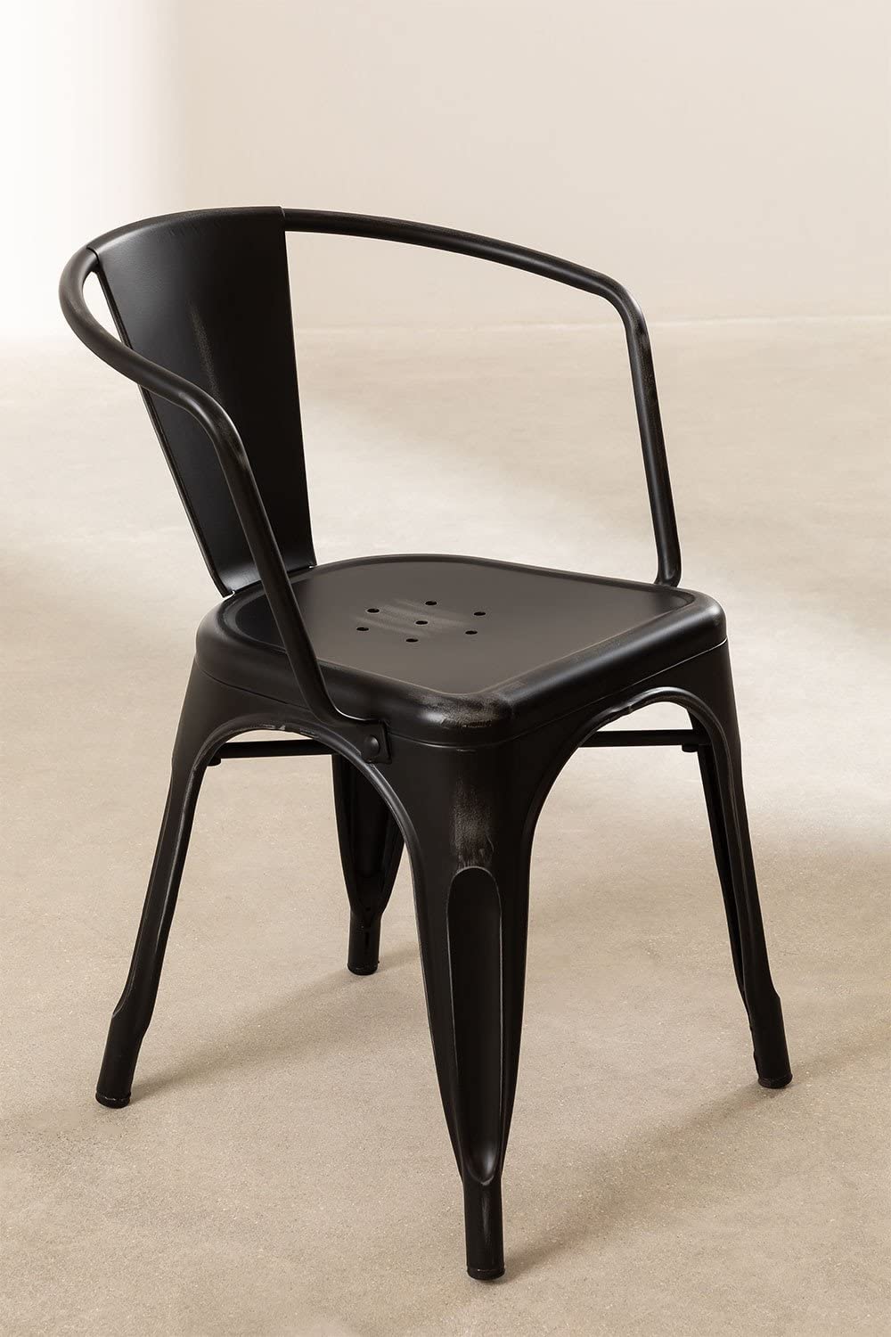 Sklum LIX Vintage Sedia Impilabile Acciaio con Braccioli